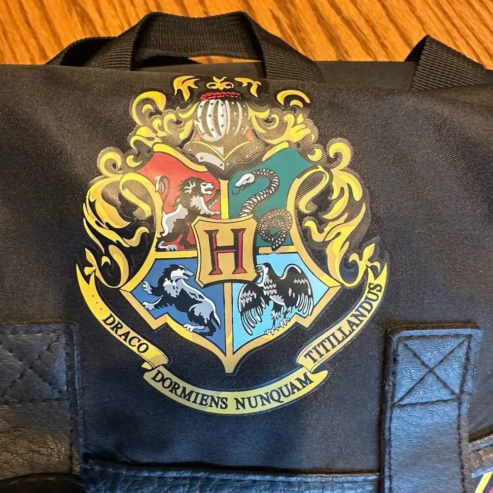Harry Potter Hogwarts Backpack Red Black Striped Park Bag Snap Flap 2019